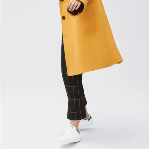 Leith Ponte High-waist Kick Flare Black Windowpane Pants - Picture 3 of 3